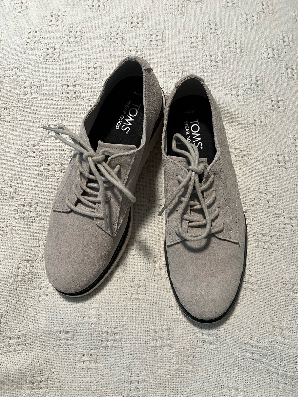 TOMS Suede Lace-Up Oxfords in tan Shoes